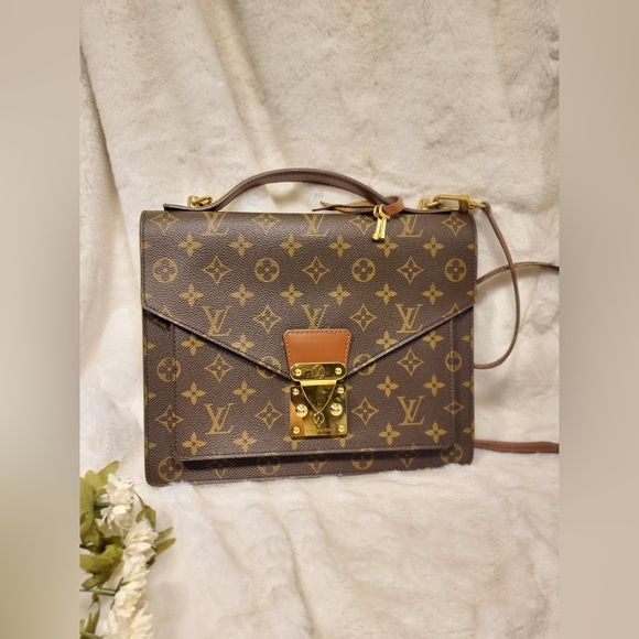 Authentic pre-owned Louis Vuitton Monceau crossbody shoulder bag - Picture 4 of 16